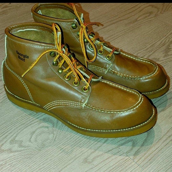 Boot Shoes Vintage Boots Heritage Moc Toe Tan